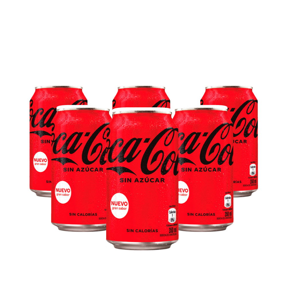 Coca Cola Sin Azúcar 350ml x6