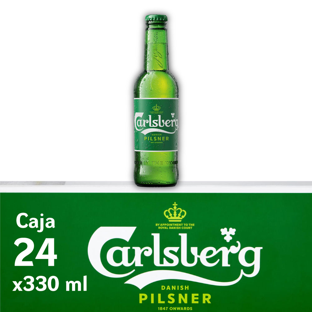 CARLSBERG 5° Botella 330ml PACK x24