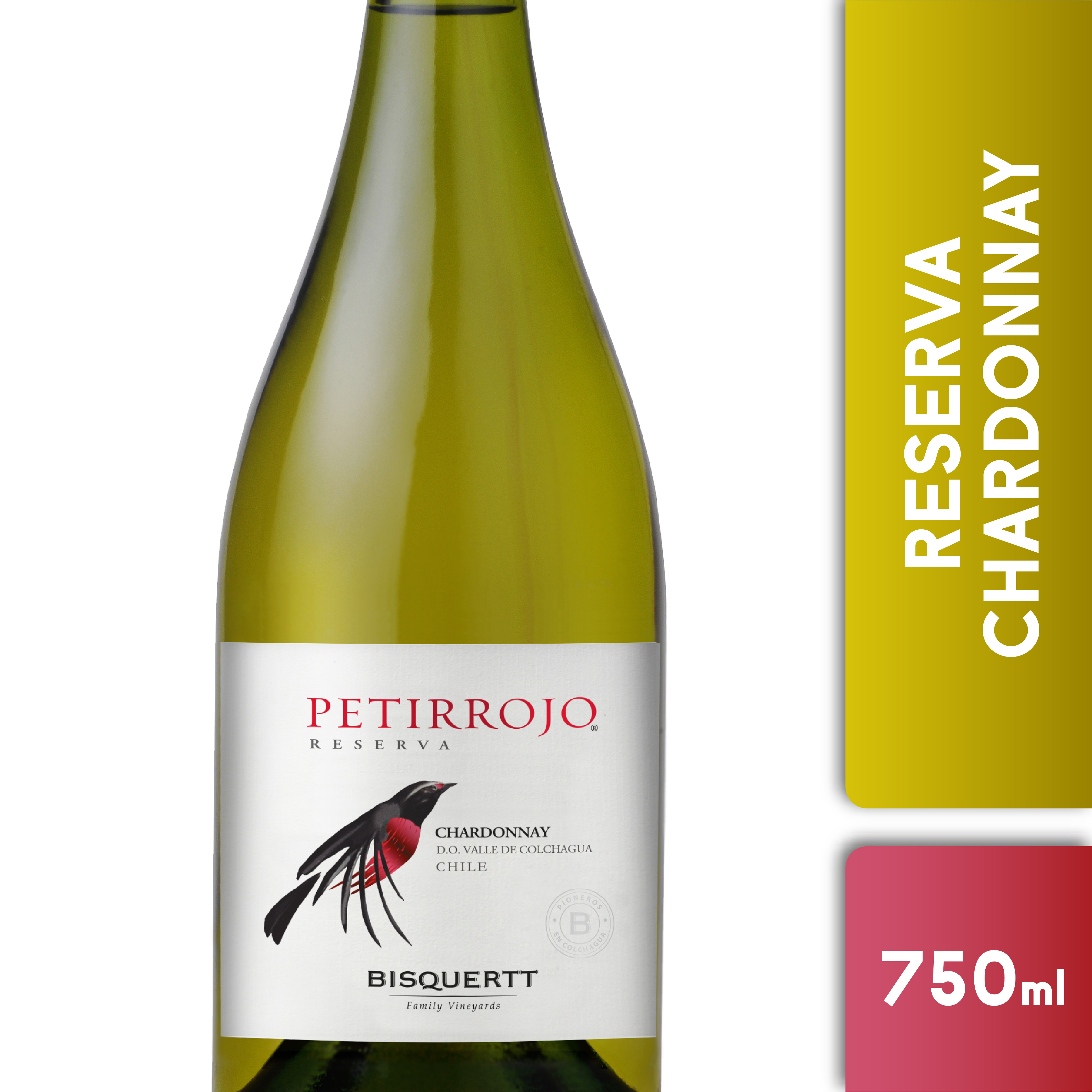 Vino Blanco Petirrojo Reserva Chardonnay 750ml