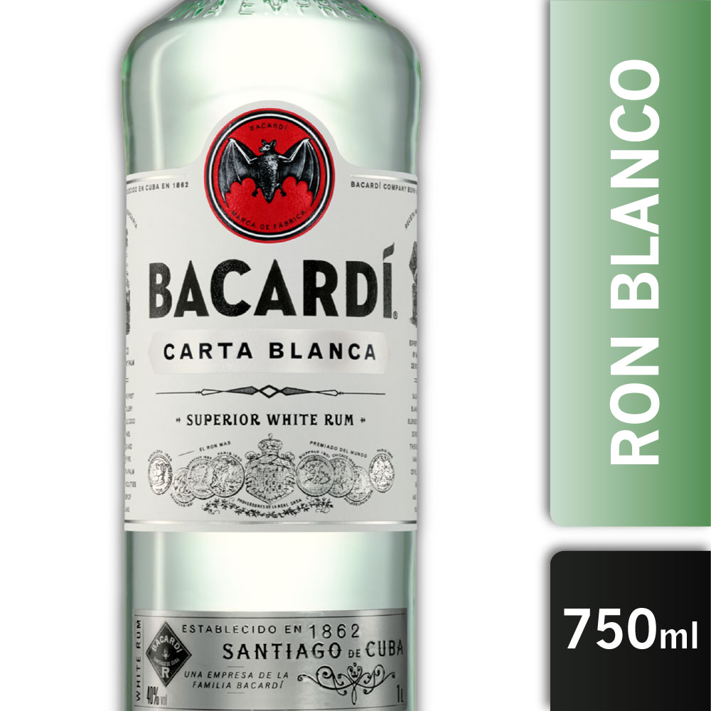 BACARDI CARTA BLANCA 40º 750ml