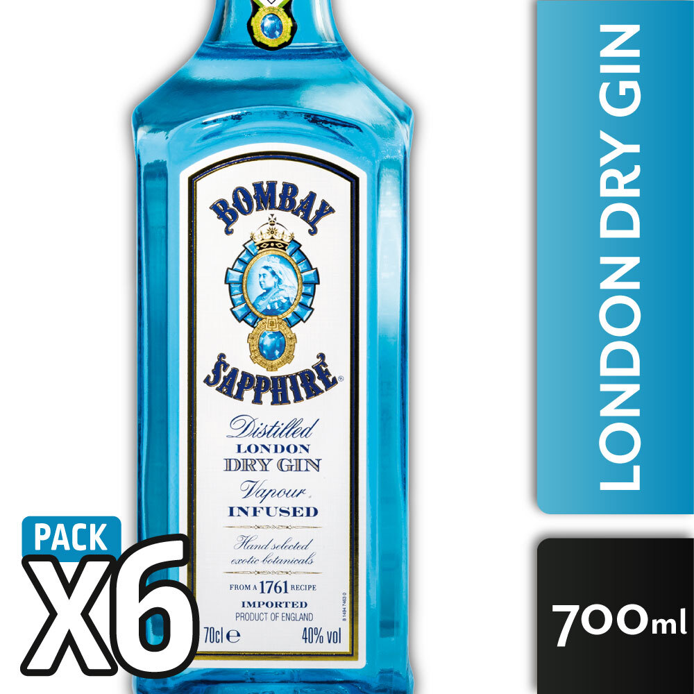 CAJA 6 BOMBAY SAPPHIREs