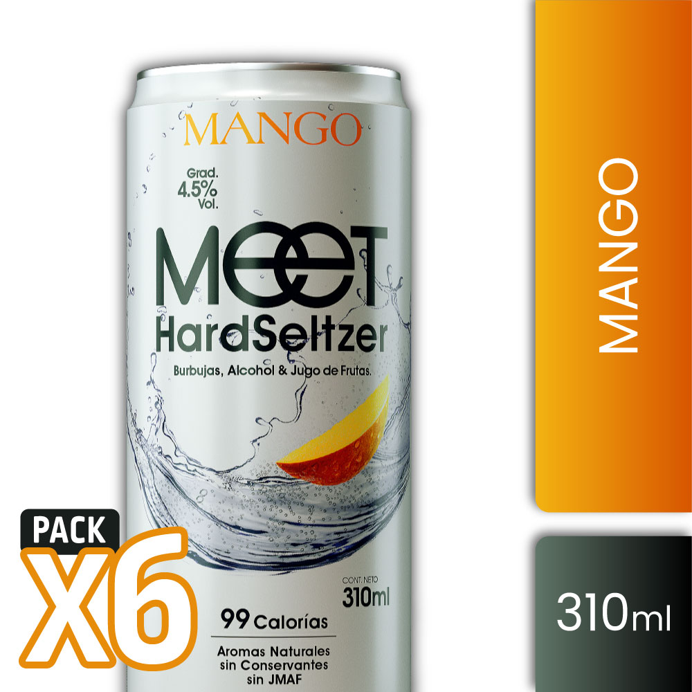 MEET HS MANGO 4,5° 310ml PACK x6