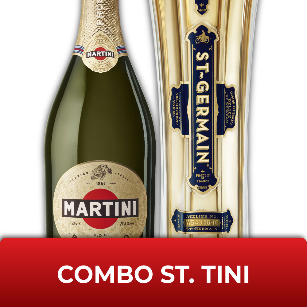 Combo St-Germain + Martini Prosecco